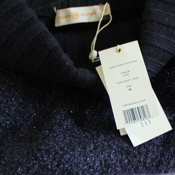 NWT TORY BURCH Lurex Sweater Midi Skirt- for Work or Holiday Style - Picture 4 of 11